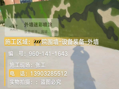 榆林 迷彩漆喷涂价格（按平方米计费）
